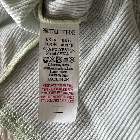 Pretty Little Thing dress green size 12 - Picture 16 of 16